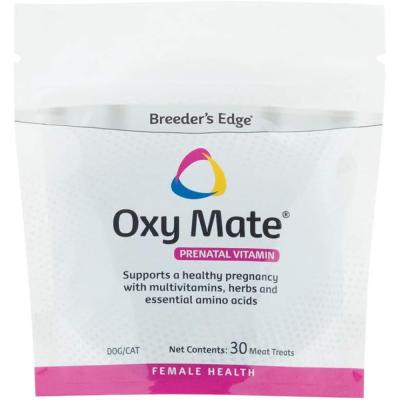 Breeder's Edge Oxy Mate Prenatal Supplement for Dogs & Cats Meat Treats 30 ct