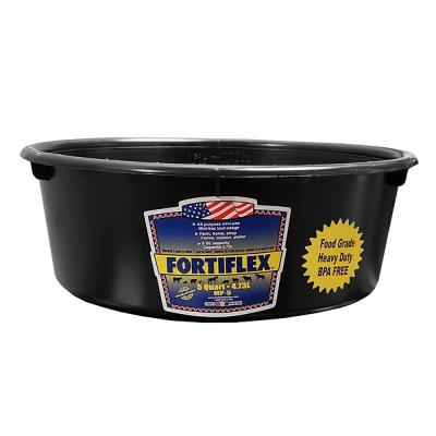 Fortiflex Mini Feed Pan 5 Quart Black