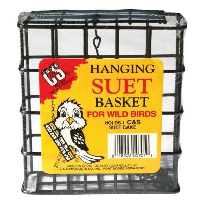 C&S Single Suet Basket 1.8 x 4.9 x 5.2 in. Black