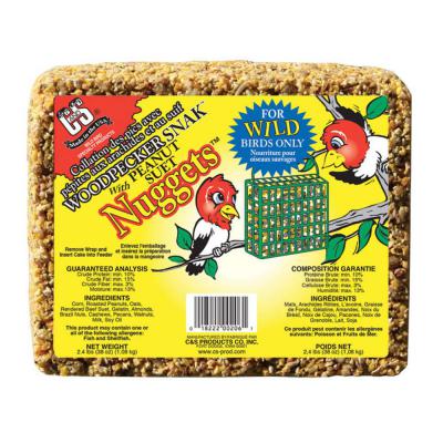 C&S Woodpecker Snak with Peanut Suet Nuggets Peanut