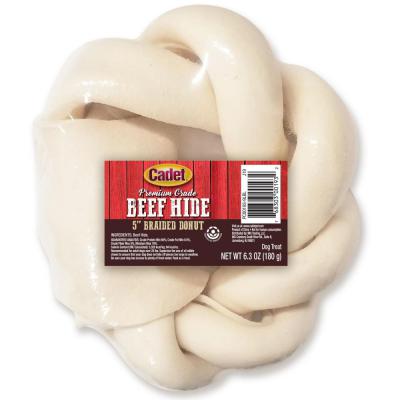 Cadet Beef Hide 5" Braided Donut