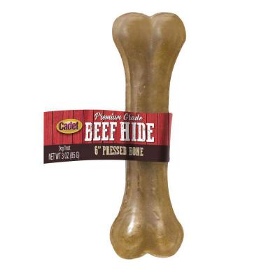 Cadet Premium Grade Pressed Beef Hide Bone 6 in.