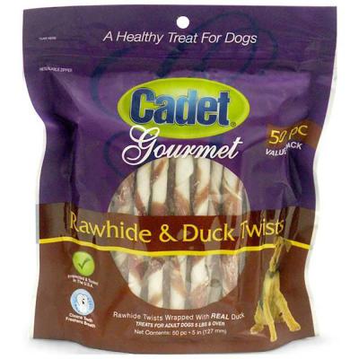 Cadet Rawhide & Duck Twists 50 Count