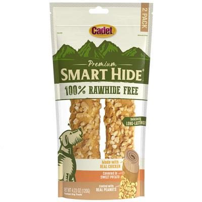 Cadet Smart Hide Rawhide Free Rolls Peanuts 2 Pack