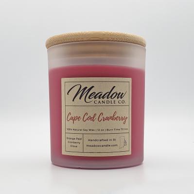 Meadow Candle Co. Cape Cod Cranberry Soy Candle 12 oz.