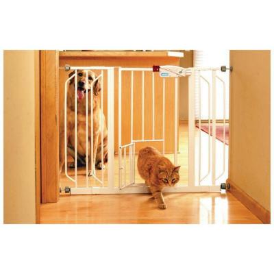 Carlson Extra Wide Pet Gate w/Slide Handle White 29 51x30 in.