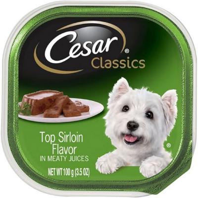 Cesar Classics Top Sirloin Flavor In Meaty Juices 3.5 oz.