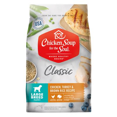 Chicken Soup Large Breed Puppy Chicken, Turkey & Brown Rice Recipe 28 lb.