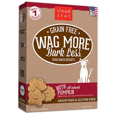 Cloud Star Wag More Bark Less Grain Free Crunchy Treats with Pumpkin 14 oz.