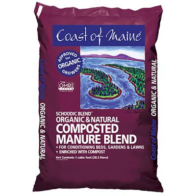 Coast Of Maine Schoodic Blend Organic Cow Manure Compost 1 Cf.