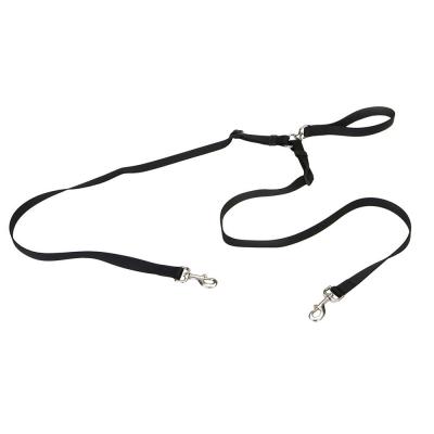 Coastal 2 Dog Walker Tangle-Free Adjustable Leash Black 5/8 in. x 4 ft.