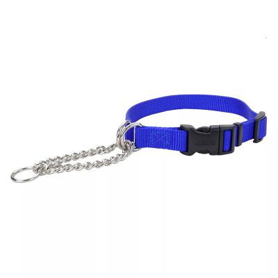 Coastal Adjustable Check Training Collar With Buckle Small 11-15 in. Blue