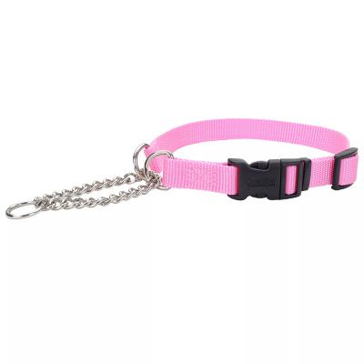 Coastal Adjustable Check Training Collar With Buckle Small 11-15 in. Pink