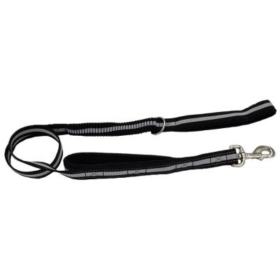 Coastal Double-Handle Bungee Leash Black / Gray 4 ft.