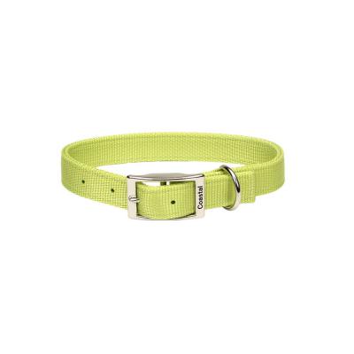 Coastal Double-Ply Dog Collar Lime Medium 1 in. x 20 in.