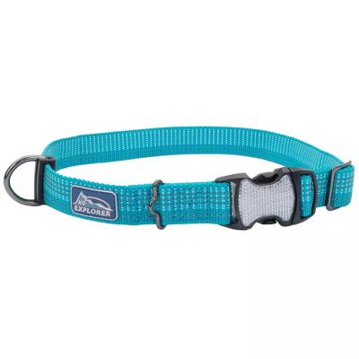 Coastal K9 Explorer Brights Reflective Adjustable Dog Collar Ocean Extra Small 5/8 in. x 8-12 in.