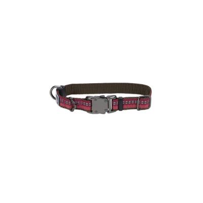 Coastal K9 Explorer Reflective Adjustable Dog Collar Berry Extra Small 5/8 in. x 8-12 in.