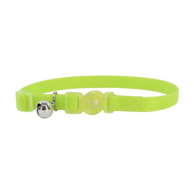 Coastal Safe Cat Adjustable Snag-Proof Breakaway Collar Lime 3/8 in. x 8-12 in.