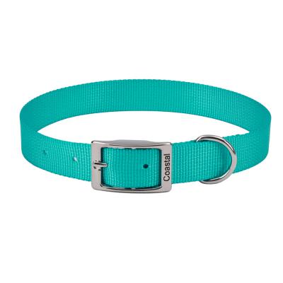 Coastal Single-Ply Dog Collar Teal Medium 1 in. x 18 in.