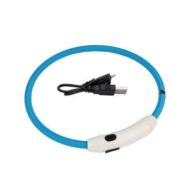 Coastal USB Light Up Neck Ring For Dogs Blue 16 in.