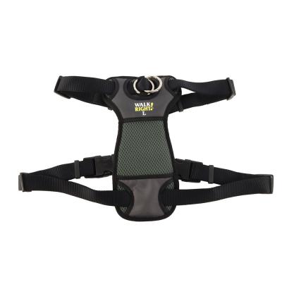 Coastal Walk Right! Front-Connect No-Pull Padded Dog Harness Black Small 16-24 in.