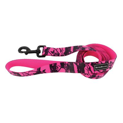 Coastal Water & Woods Blase Patterned Dog Leash Neon Pink Tree Medium/Large - 1 in. x 6 ft.