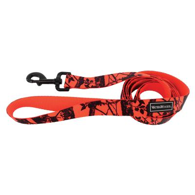 Coastal Water & Woods Blase Patterned Dog Leash Orange Tree Medium/Large - 1 in. x 6 ft.