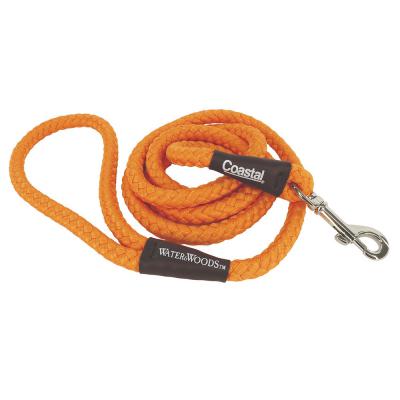 Coastal Water & Woods Braided Rope Snap Dog Leash Safety Orange 1/2 in. x 6 ft.