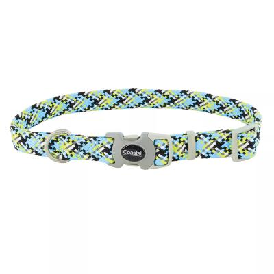 Coastal Pro Active Adjustable Woven Reflective Dog Collar North Sky Net Small 5/8 in. x 8-12 in.