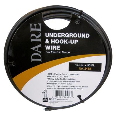 Dare Electric Fence Underground & Hook Up Wire Black 14 Ga 50 ft.