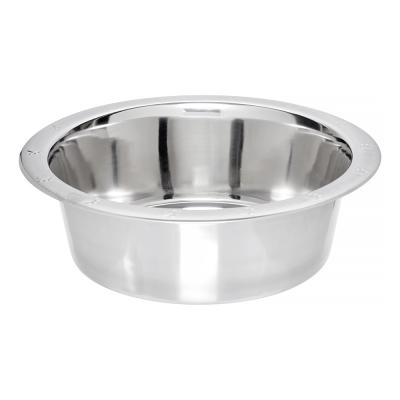 Dog Dish Ss Wd Rim 5 qt.