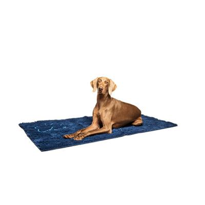 Dogs Gone Smart Dirty Dog Doormat Runner Bermuda Blue 60 x 30 in.