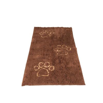 Dogs Gone Smart Dirty Dog Doormat Runner Mocha Brown 60 x 30 in.