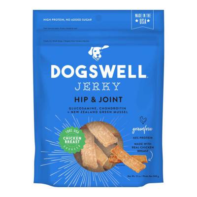 Dogswell Hip & Joint Grain-Free Jerky Dog Treat Regular Chicken 12 oz.