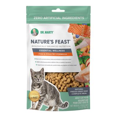 Dr. Marty Nature's Feast Essential Wellness Fish & Poultry Freeze Dried Raw Cat Food 5.5 oz.