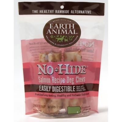 Earth Animal No Hide Salmon Recipe Dog Chews 4 In