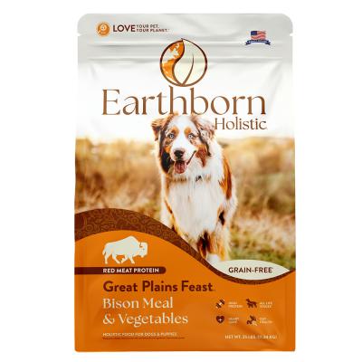 Earthborn Holistic Great Plains Feast Natural Grain-Free Dog Food 25 lb.