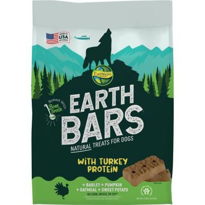 Earthborn Holistic Earth Bars Turkey Dog Treats 2 lb.