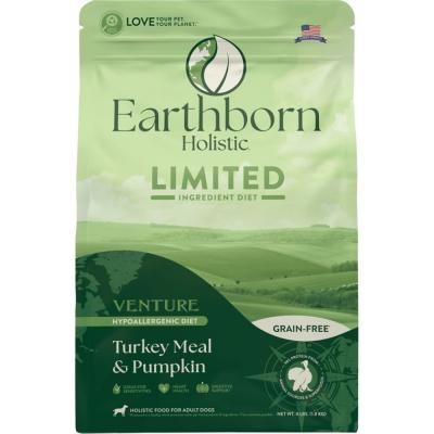 Earthborn Holistic Venture Turkey Meal & Pumpkin LID Grain Free Dog Food 4 lb.