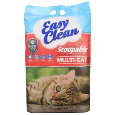 Easy Clean Multi Cat Scoopable Cat Litter Odor Block 40 lb.