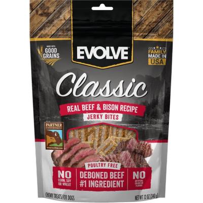 Evolve Classic Jerky Bites Beef & Bison 12 oz.