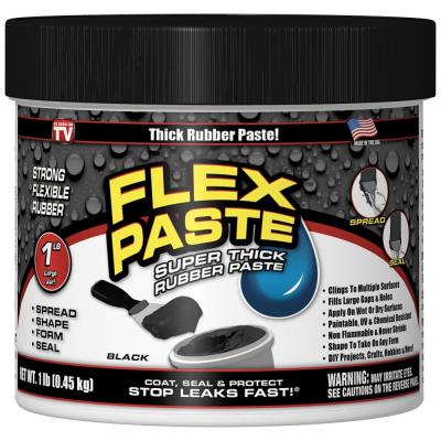 Flex Seal Flex Paste Rubberized Adhesive Black 1 lb.