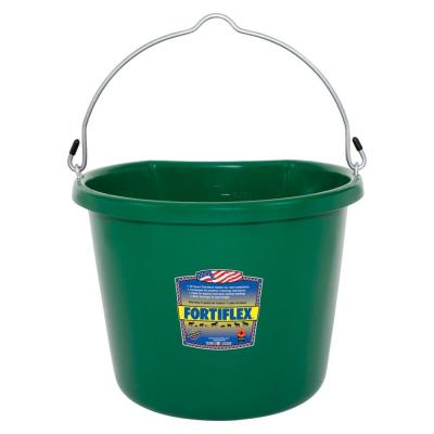 FortiFlex Economy Flat Back Bucket Green 20 qt.