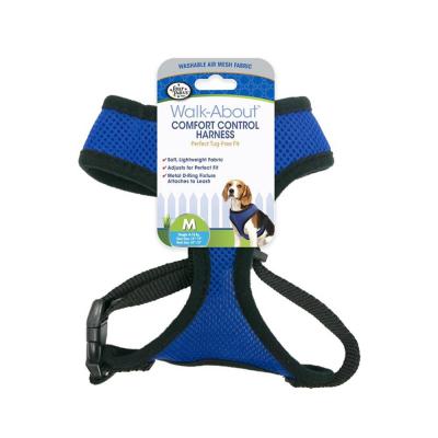 Four Paws Comfort Control Harness for Dogs Medium Blue