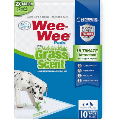 Four Paws Wee-Wee Ultimate Attractant Dog Pee Pads for Instinctive Training 10 