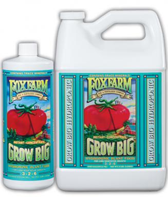 FOX FARM GROW BIG HYDROPONIC LIQUID PLANT FOOD CONC qt.