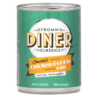 Fromm Diner Classics Charlie’s Chicken Pot Pie Pâté Food for Dogs 12.5 oz