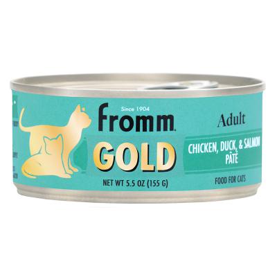 Fromm Gold Chicken Duck & Salmon Pate 5.5 oz Cat Food Can