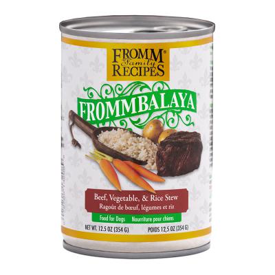 Fromm Family Recipes Frommbalaya Beef Vegetable & Rice Stew Food for Dogs 12.5 oz