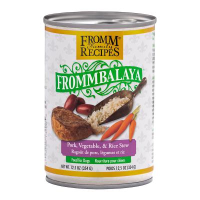 Fromm Family Recipes Frommbalaya Pork Vegetable & Rice Stew Food for Dogs 12.5 oz